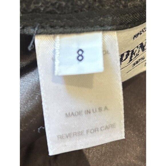 Vintage Pendleton Pencil Skirt Size 8 Petite Charcoal 100% Virgin Wool Lined - Picture 8 of 10